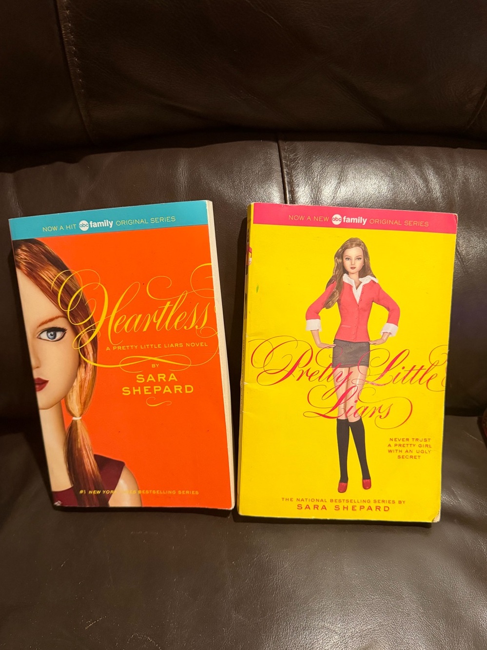 Set of Two Yellow Pretty Little Liars books.